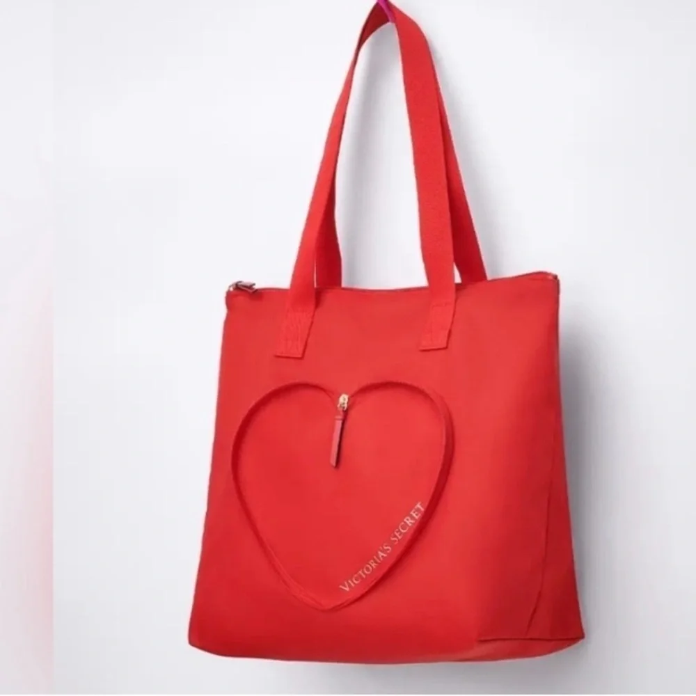 NWT Victoria’s Secret Red Heart Tote Bag Packable Tote
